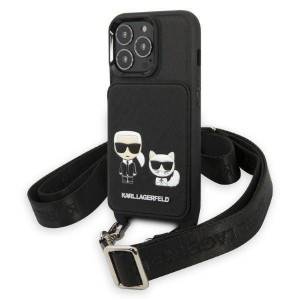 Oryginalne Etui IPHONE 13 PRO Karl Lagerfeld Hardcase Saffiano Karl & Choup