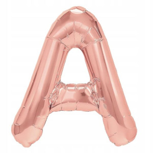 Balon Foliowy litera A Rose Gold 40 cm