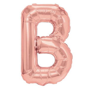 Balon Foliowy litera B Rose Gold 40 cm