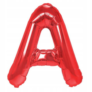 Balon Foliowy litera A Czerwony 40 cm