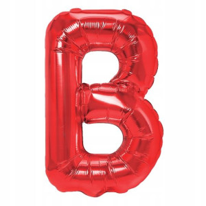 Balon Foliowy litera B Czerwony 40 cm