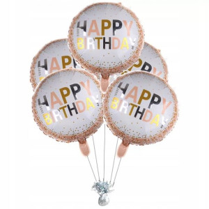 Balon foliowy HAPPY BIRTHDAY 45cm