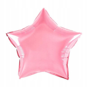 Balon foliowy gwiazda różowa 45 cm