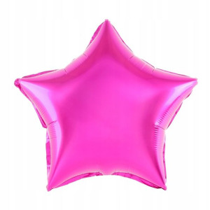 Balon foliowy gwiazda fuksja 45 cm