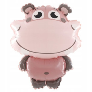 Balon foliowy hipopotam 45cm x 63cm