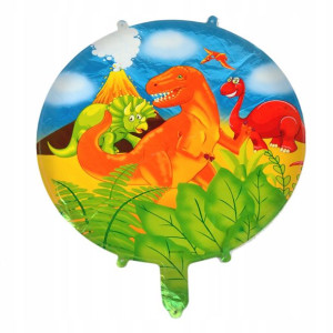 Balon foliowy Dinozaury 45cm okrągły