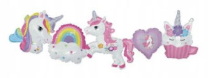 Balon foliowy girlanda Unicorn 103x33cm Jednorożec