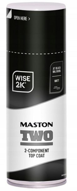 MASTON Lakier 2K super twardy - czarny matowy 9005