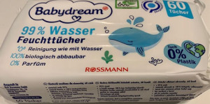 Chusteczki nawilżane Babydream 99% wody 60szt