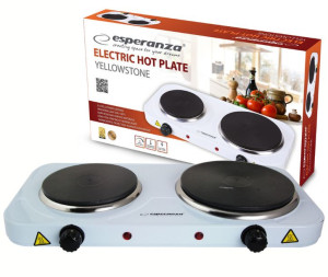 Kuchenka elektryczna YELLOWSTONE Dwupalnikowa 2500W Biała