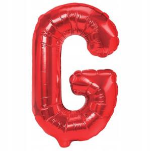 Balon Foliowy litera G Czerwony 40 cm
