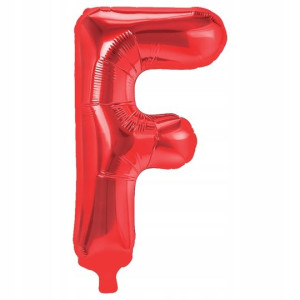 Balon Foliowy litera F Czerwony 40 cm
