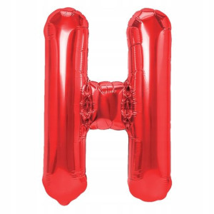 Balon Foliowy litera H Czerwony 40 cm