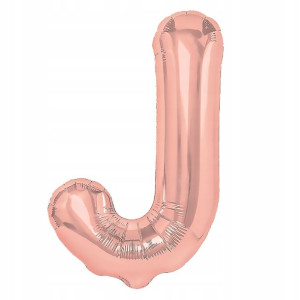 Balon Foliowy litera J Rose Gold 40 cm