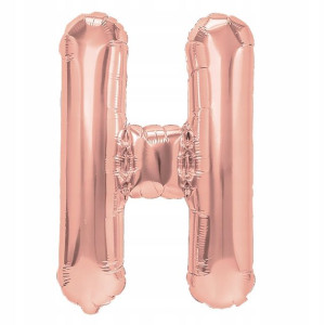 Balon Foliowy litera H Rose Gold 40 cm