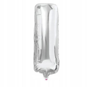 Balon Foliowy litera I Srebrny 70 cm