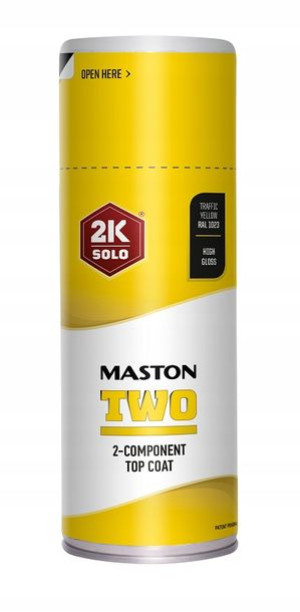MASTON Lakier 2K połysk super twardy - żółty 1023