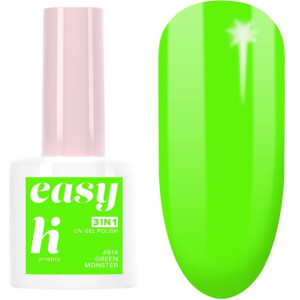 Hi Hybrid Lakier Hybrydowy Easy 3W1 Lunapark #614 Green Monster 5Ml