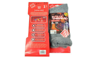Termiczne Skarpety Mega Thermo Aura 39-42 Szare