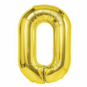 Balon Foliowy litera O ZŁOTY 40 cm