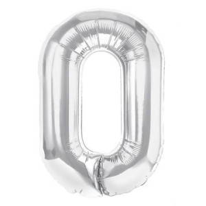 Balon Foliowy litera O Srebrny 40 cm