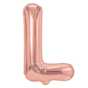 Balon Foliowy litera L Rose Gold 40 cm