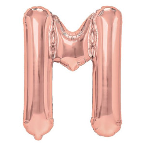 Balon Foliowy litera M Rose Goldy 40 cm