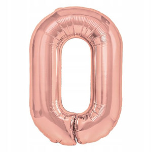 Balon Foliowy litera O Rose Gold 40 cm