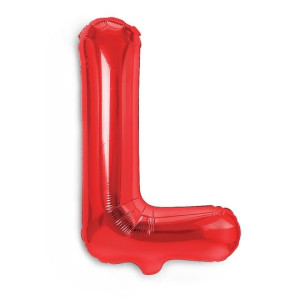 Balon Foliowy litera L Czerwony 40 cm