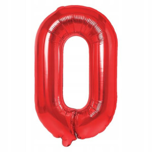 Balon Foliowy litera O Czerwony 40 cm