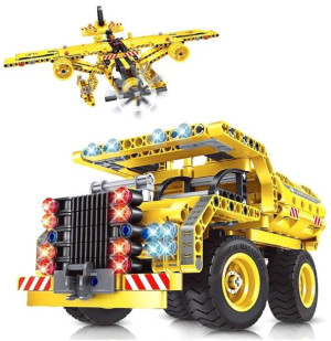 VATOS STEM Zabawki budowlane dla chłopców - 2 w 1 Techn