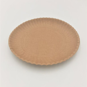 Talerz papierowy kraft 24cm 100szt