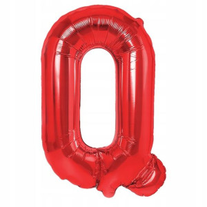 Balon Foliowy litera Q Czerwony 40 cm