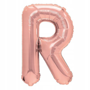Balon Foliowy litera R Rose Gold 40 cm