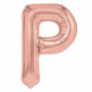 Balon Foliowy litera P Rose Gold 40 cm
