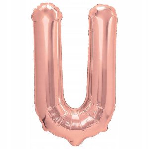Balon Foliowy litera U Rose Gold 40 cm