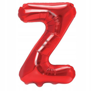 Balon Foliowy litera Z Czerwony 40 cm