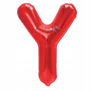 Balon Foliowy litera Y Czerwony 40 cm