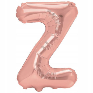 Balon Foliowy litera Z Rose Gold 40 cm