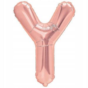 Balon Foliowy litera Y Rose Gold 40 cm