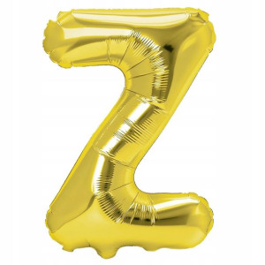 Balon Foliowy litera Z ZŁOTY 70 cm