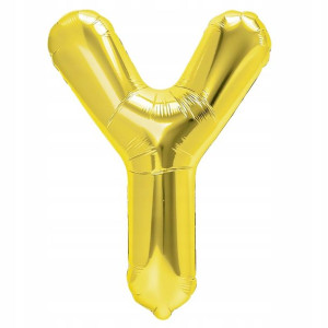 Balon Foliowy litera Y ZŁOTY 70 cm