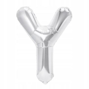 Balon Foliowy litera Y Srebrny 40 cm