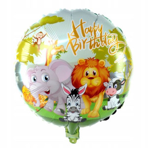 Balon foliowy Safari 45 cm happy birthday