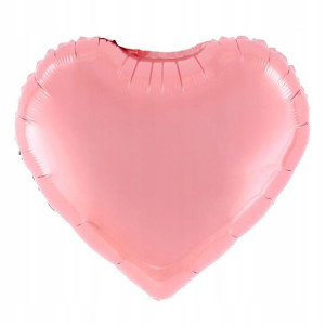 Balon foliowy serce różowe 45 cm