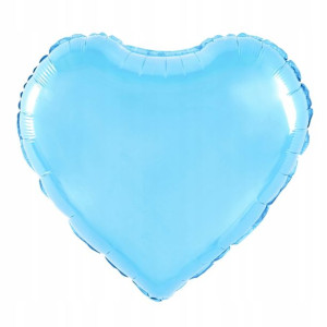 Balon foliowy serce niebieski 45 cm