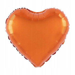 Balon foliowy serce pomarańczowy 45 cm