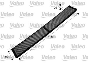 Filtr kabinowy z węglem aktywnym VALEO 715503 CUK8430