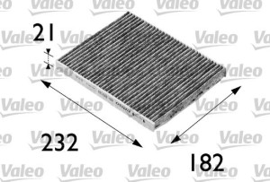 Filtr kabinowy węglowy VALEO 698692 CU2422