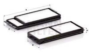 Filtr kabinowy MANN-FILTER CU22001-2 CU220012